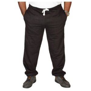 Big Dude Men's Black Joggers with Drawstring
